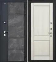 Входная дверь Дорстон Терморазрыв Inoplast (Р-01 бетон/КС-10 Эшвайт Глухое)