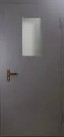 Техническая дверь №4 однопольная со стеклопакетом