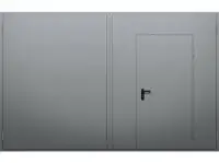 Противопожарные распашные ворота с калиткой №3