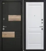 Входная дверь Дорстон BERLIN (ВС-2 Лофт черный/КС-10 Арктик Глухое)