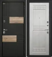 Входная дверь Дорстон BERLIN (ВС-2 Лофт черный/Ф-3 Сандал белый Глухое)