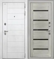 Входная дверь Alpa (НФ-6 лофт белый/СБ-1 Грей Черный лакобель)