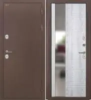 Входная дверь Дорстон Терморазрыв (Антик медный/ФЗ-1 Ривьера Айс Зеркало с фацетом)