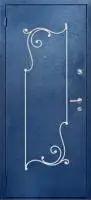 Декоративная отделка из художественной ковки на входной двери (44)