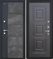 Входная дверь Дорстон Терморазрыв Inoplast (Р-01 бетон/Ф-7 Венге тисненый Глухое)