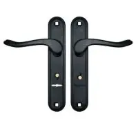 Ручка дверная на планке Гардиан 41.31 - Соната, Черный муар RAL 2301