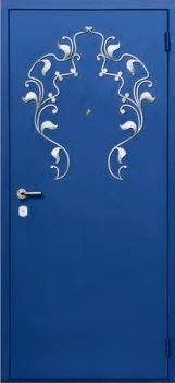 Декоративная отделка из художественной ковки на входной двери (87)