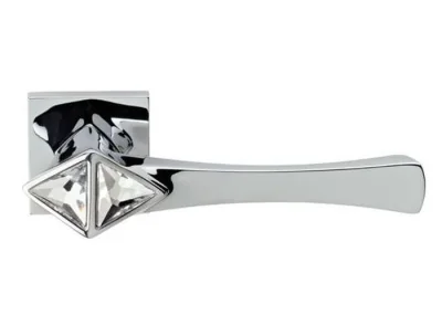 Ручки дверные COMETA CR хром глянцевый/хрусталь