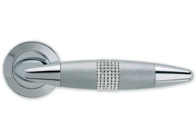Ручки дверные HAVANA MC SWAROVSKI хром/хром матовый/хрусталь