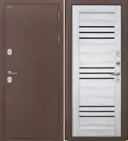 Входная дверь Дорстон Терморазрыв (Антик медный/СБ-31 Ривьера айс Черный лакобель)