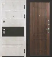 Входная дверь VIDARI (ВС-1 Бетон светлый/Ф-14 Статус коньяк Глухое)