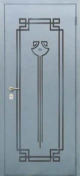 Декоративная отделка из художественной ковки на входной двери (40)