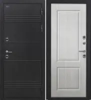 Входная дверь Дорстон Терморазрыв (Д-5 Букле черный/Ф-3 Сандал белый Глухое)