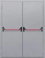 Дверь двупольная глухая противопожарная с антипаникой ДП2414