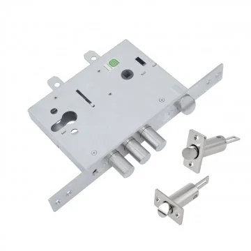 Замок врезной цилиндровый с защелкой для противопожарных дверей Гардиан 33.11