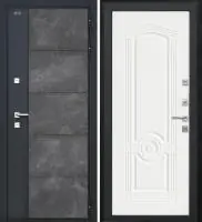 Входная дверь Дорстон Терморазрыв Inoplast (Р-01 бетон/Ф-6 Белый ясень Глухое)