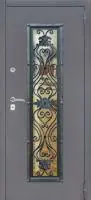 Декоративная отделка из художественной ковки на входной двери (73)