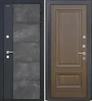 Входная дверь Дорстон Терморазрыв Inoplast (Р-01 бетон/КС-20 Дуб Нордик Глухое)