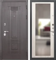 Входная дверь Тайгер Мадрид зеркало (венге/сандал белый)