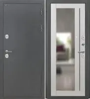 Входная дверь Дорстон Терморазрыв (Антик серебро/ФЗ-3 Глянец Царговая с зеркалом)