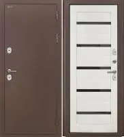 Входная дверь Дорстон Терморазрыв (Антик медный/СБ-1 Эшвайт Черный лакобель)