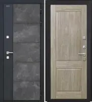 Входная дверь Дорстон Терморазрыв Inoplast (Р-01 бетон/КС-10 Дуб дорато Глухое)