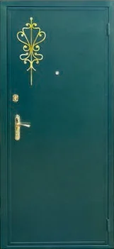 Декоративная отделка из художественной ковки на входной двери (96)