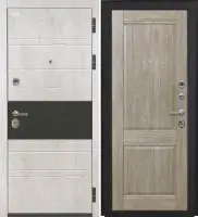 Входная дверь VIDARI (ВС-1 Бетон светлый/КС-10 Дуб дорато Глухое)