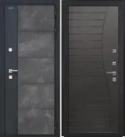 Входная дверь Дорстон Терморазрыв Inoplast (Р-01 бетон/Ф-16 Венге премиум Глухое)