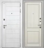 Входная дверь Alpa (НФ-6 лофт белый/КС-10 Эшвайт Глухое)