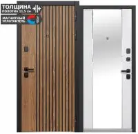 Входная дверь Luxor 2МДФ Рейка зеркало