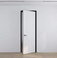 Межкомнатная скрытая дверь с наличником