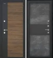 Входная дверь Дорстон Терморазрыв Inoplast (Р-01 Орех/гранит/Р-03 Бетон/гранит Глухое (инопласт 6 мм))