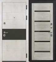 Входная дверь VIDARI (ВС-1 Бетон светлый/СБ-1 Грей Черный лакобель)