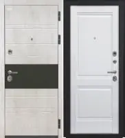 Входная дверь VIDARI (ВС-1 Бетон светлый/КС-10 Арктик Глухое)