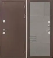 Входная дверь Дорстон Терморазрыв (Антик медный/Ф-9 Лофт грей Глухое)