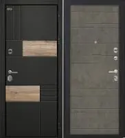Входная дверь Дорстон BERLIN (ВС-2 Лофт черный/Ф-8 Бетон темный Глухое)