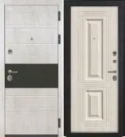 Входная дверь VIDARI (ВС-1 Бетон светлый/Ф-2 Лиственница беленая Глухое)