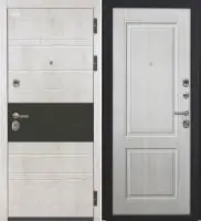 Входная дверь VIDARI (ВС-1 Бетон светлый/Ф-14 Сандал белый Глухое)