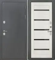 Входная дверь Дорстон Терморазрыв (Антик серебро/СБ-1 Эшвайт Черный лакобель)