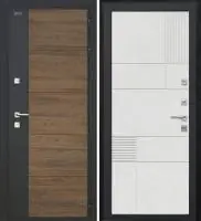 Входная дверь Дорстон Терморазрыв Inoplast (Р-01 Орех/гранит/Ф-9 Лофт белый Глухое)