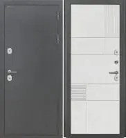 Входная дверь Дорстон Терморазрыв (Антик серебро/Ф-9 Лофт белый Глухое)