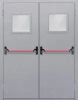 Остекленная дымогазонепроницаемая двухстворчатая дверь EIS 30 минут ДП2462