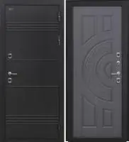 Входная дверь Дорстон Терморазрыв (Д-5 Букле черный/Ф-4 Венге Глухое)
