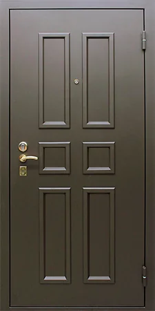 Металлофиленки на металле входной двери (4)