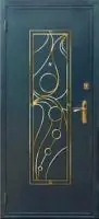 Декоративная отделка из художественной ковки на входной двери (38)