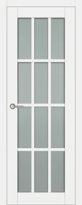 Межкомнатная дверь Carda К-61 Белый софт Витраж