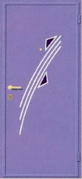 Декоративная отделка из художественной ковки на входной двери (25)