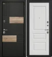 Входная дверь Дорстон BERLIN (ВС-2 Лофт черный/Ф-11 Белое дерево Глухое)