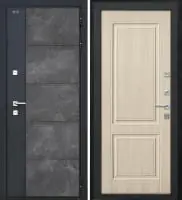 Входная дверь Дорстон Терморазрыв Inoplast (Р-01 бетон/Ф-14 Кремовая лиственница Глухое)